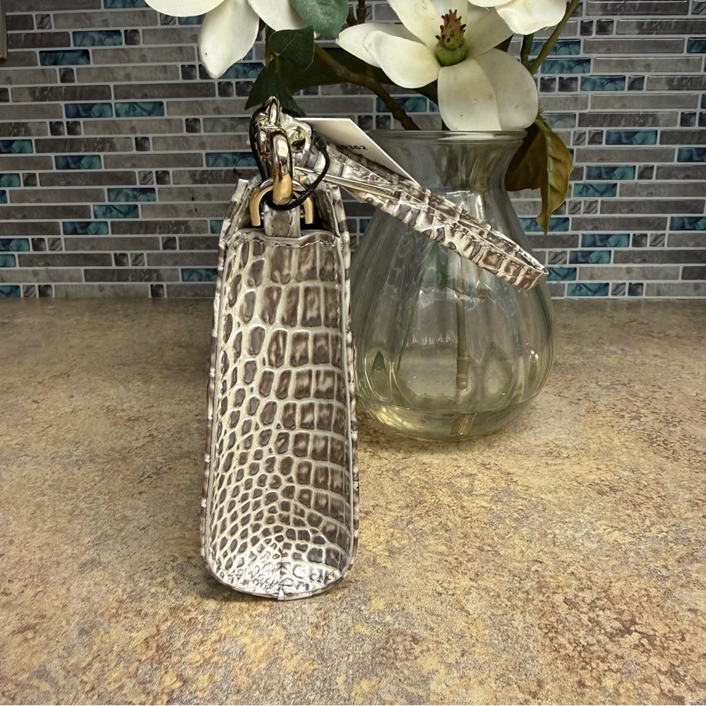 NWT Brahmin Daisy Pristine metallic silver purse - Picture 5 of 7